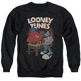 Looney Tunes Dj Looney Tunes Adult Crewneck Sweatshirt