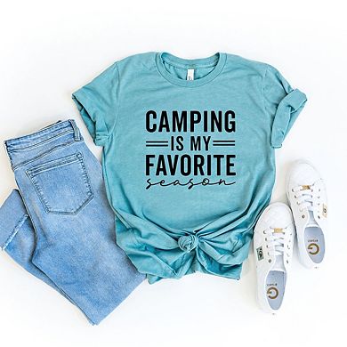 Camping Is My Favorite Season Short Sleeve Graphic Tee