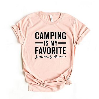 Camping Is My Favorite Season Short Sleeve Graphic Tee