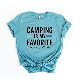 Camping Is My Favorite Season Short Sleeve Graphic Tee