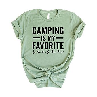 Camping Is My Favorite Season Short Sleeve Graphic Tee