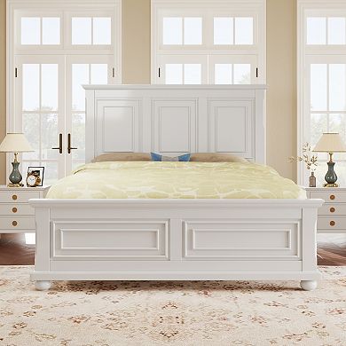 Merax Traditional Town And Country Style Pinewood Vintage Bed