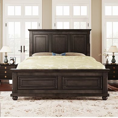 Merax Traditional Town And Country Style Pinewood Vintage Bed