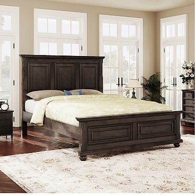 Merax Traditional Town And Country Style Pinewood Vintage Bed