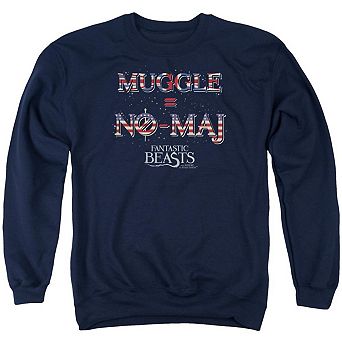 Fantastic Beasts Uk Us No Maj Adult Crewneck Sweatshirt