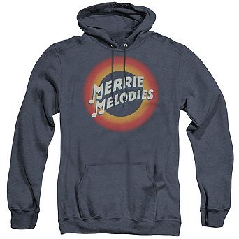 Looney Tunes Merrie Logo Adult Heather Hoodie