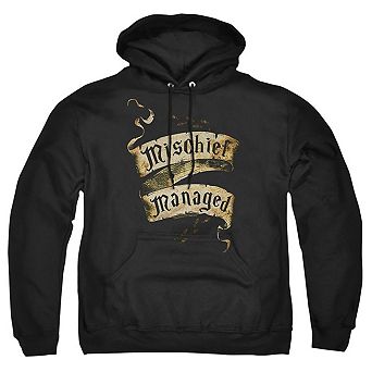 Harry Potter Mischief Managed Adult Pull Over Hoodie