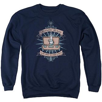 Fantastic Beasts Briefcase Adult Crewneck Sweatshirt