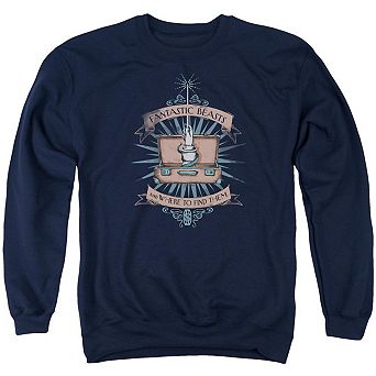 Fantastic Beasts Briefcase Adult Crewneck Sweatshirt