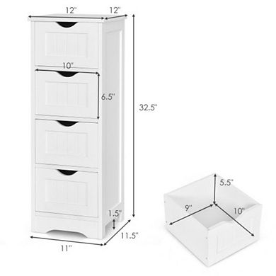 Freestanding Floor Cabinet With Anti-toppling Device