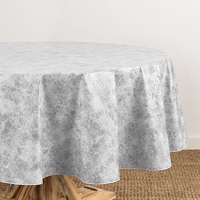 Elrene Home Fashions Mesa Marble Printed Round/oval Vinyl Tablecloth
