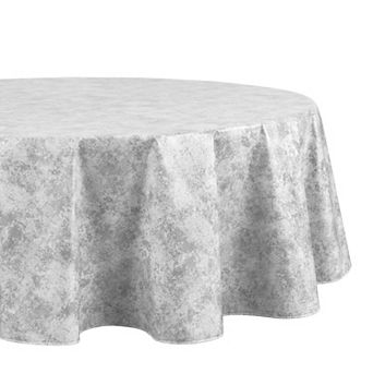 Elrene Home Fashions Mesa Marble Printed Round/oval Vinyl Tablecloth