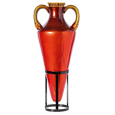 Tall Floor Vase, Roman Style Large Pointed Amphora for Interior Decoration