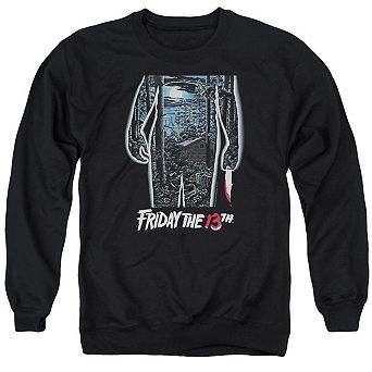 Friday The 13th Poster Adult Crewneck Sweatshirt