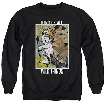 Where The Wild Things Are King Of All Wild Things Adult Crewneck Sweatshirt