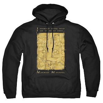 Harry Potter Marauders Map Interior Words Adult Pull Over Hoodie