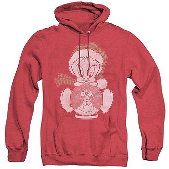 Looney Tunes Tweey Globe Adult Heather Hoodie