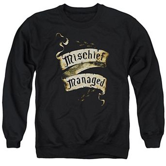 Harry Potter Mischief Managed Adult Crewneck Sweatshirt
