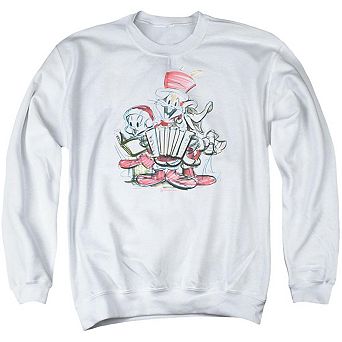 Looney Tunes Holiday Sketch Adult Crewneck Sweatshirt