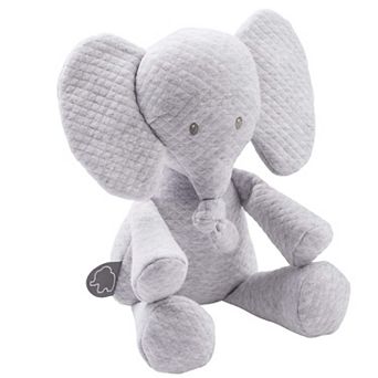 Nattou Plush Elephant Tembo - Skills Development, Washable - Grey, 11 in