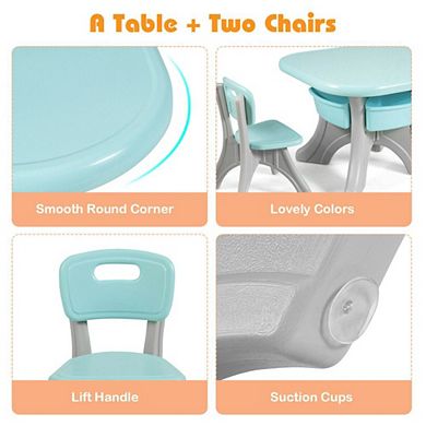 Children Kids Activity Table & Chair Set Play Furniture W/storage