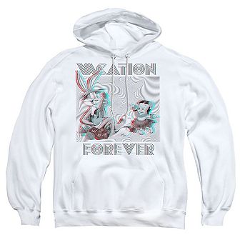 Looney Tunes Vacation Forever Adult Pull Over Hoodie