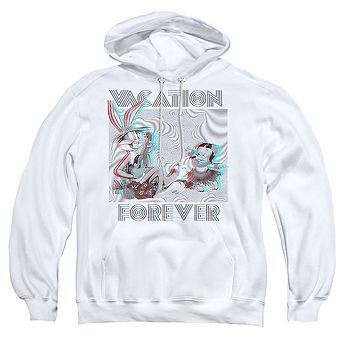 Looney Tunes Vacation Forever Adult Pull Over Hoodie