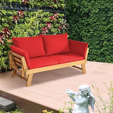 Adjustable  Patio Convertible Sofa With Thick Cushion