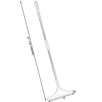 Artificial Turf Garden Carpet Rake with Extendable Lightweight Telescopic Handle