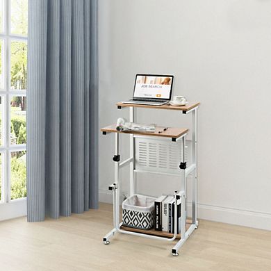 Height Adjustable Computer Desk Workstation