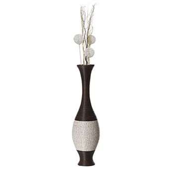 Tall Decorative Floor Vase for Living Room, Dining Room, Hallway, or Entryway