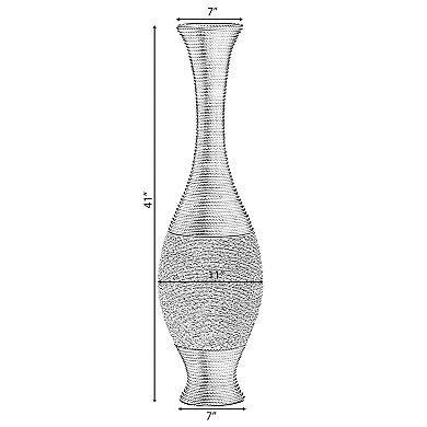 Tall Decorative Floor Vase for Living Room, Dining Room, Hallway, or Entryway