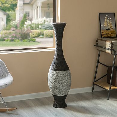 Tall Decorative Floor Vase for Living Room, Dining Room, Hallway, or Entryway