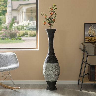 Tall Decorative Floor Vase for Living Room, Dining Room, Hallway, or Entryway