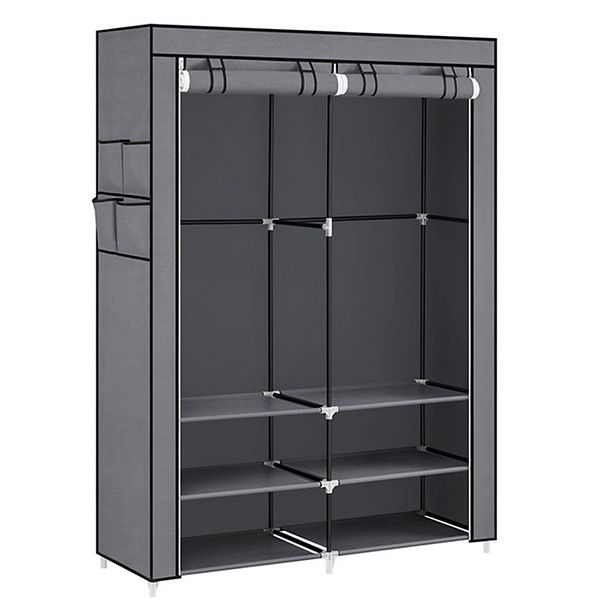 Portable Closet Wardrobe With Shoe Rack