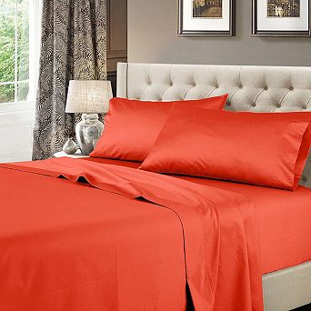 Split King (adjustable) Sheet Set - Solid 600 Thread Count 100% Long-staple Cotton