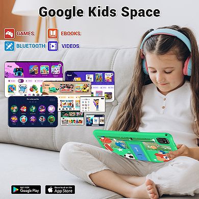 Contixo 10" Android Kids Tablet 64GB, (2024 Model) Includes 80+ Disney Storybooks, Kid-Proof Case