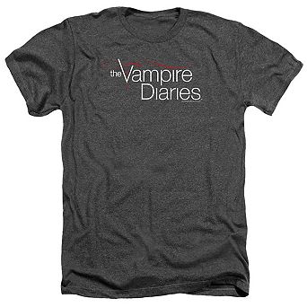 Vampire Diaries Tvd Logo Adult Heather T-shirt