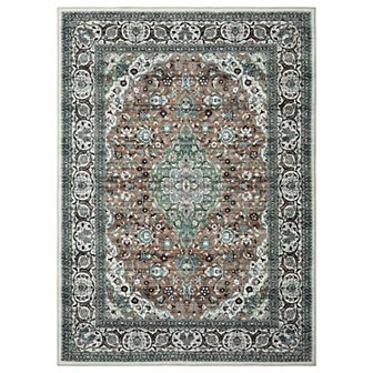 Garvee Machine Washable Floral Medallion Area Rug Soft Non Slip Home Decor Carpet