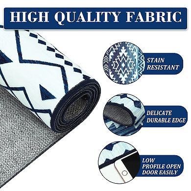 Garvee Moroccan Geometric Vintage Area & Ombre Retro Accent Throw Carpet Mat