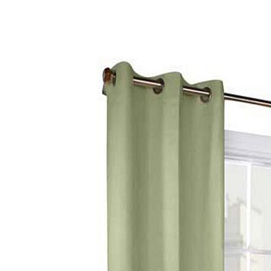 Thermalogic Weather Cotton Fabric Grommet Top Curtain Panel Pair