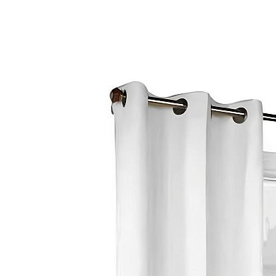 Commonwealth Thermalogic Weather Cotton Fabric Grommet Top Panel Pair - 80x54" - White