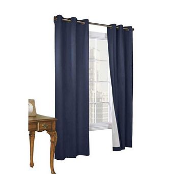 Commonwealth Thermalogic Weather Cotton Fabric Grommet Top Panel Pair - 80x54" - White