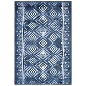 Garvee Washable Boho Area Rug Geometric Farmhouse Throw Carpet
