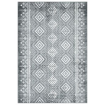Garvee Washable Boho Area Rug Geometric Farmhouse Throw Carpet