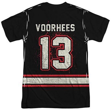 Friday The 13th Voorhees Jersey Short Sleeve Adult Poly Crew T-shirt