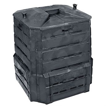 Black Plastic Compost Bin Composter For Home Garden Composting - 94 Gallon