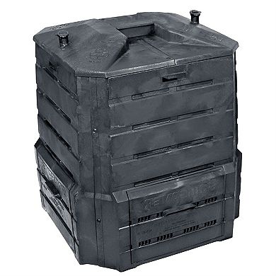 Black Plastic Compost Bin Composter For Home Garden Composting - 94 Gallon