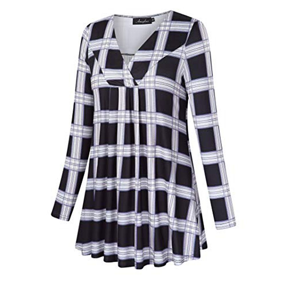 casual elegant long dress Elegant Long Sleeve A-Line Midi Dress for Women  Soft Stretch Fabric   FineLook