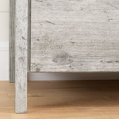 6-Drawer Double Dresser Bedroom Storage Cabinet, Grey Engineered Wood, 59.25 inches